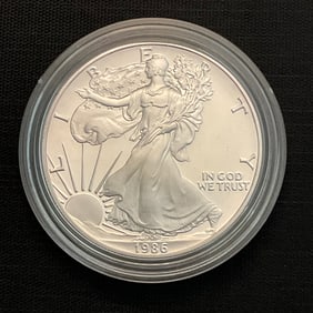 1986 S American Eagle One Ounce Silver Proof Coin