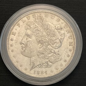 1884 O Morgan Silver Dollar
