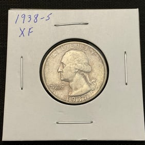 1938 S Washington Silver Quarter