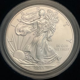 2015 W American Eagle One Ounce Uncirculated Silver Coin
