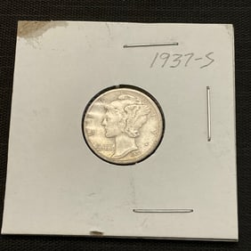 1937 S Mercury Silver Dime Uncirculated