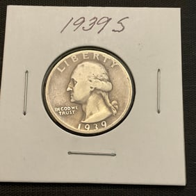 1939 S Washington Silver Quarter