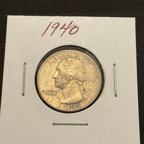 1940 Washington Silver Quarter