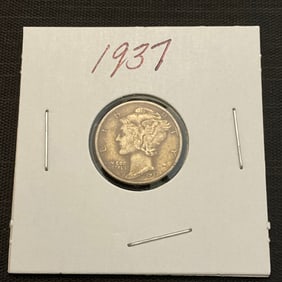 1937 Mercury Silver Dime