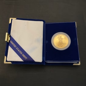 1986 W American Gold Eagle One Ounce Gold Bullion Coin