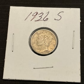 1936 S Mercury Silver Dime