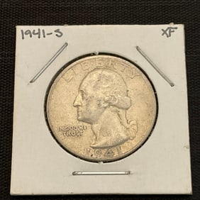 1941 S Washington Silver Quarter