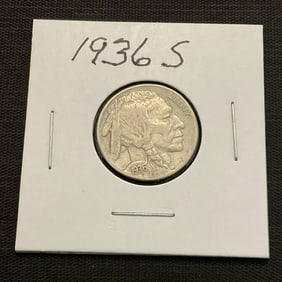 1936 S Buffalo Nickel