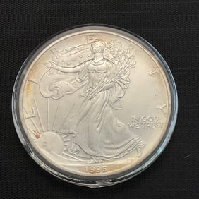 1995 American Silver Eagle .999 Fine Silver Dollar Coin