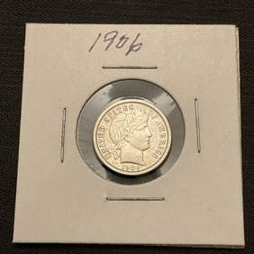 1906 Barber Silver Dime