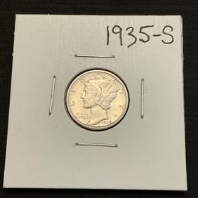 1935 S Mercury Silver Dime