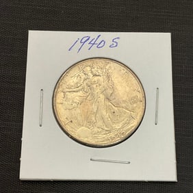 1940 S Walking Liberty Silver Half Dollar
