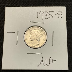 1935 S Mercury Silver Dime