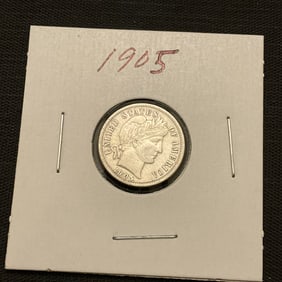 1905 Barber Silver Dime