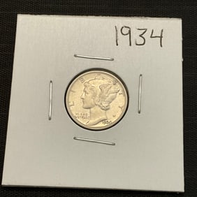 1934 Mercury Silver Dime