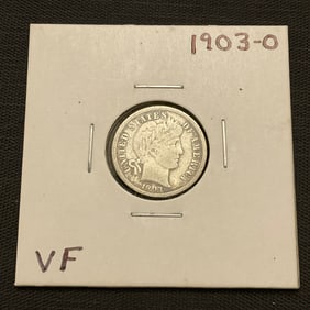 1903 O Barber Silver Dime