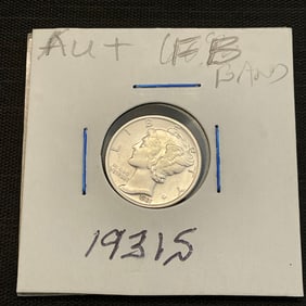 1931 S Mercury Silver Dime