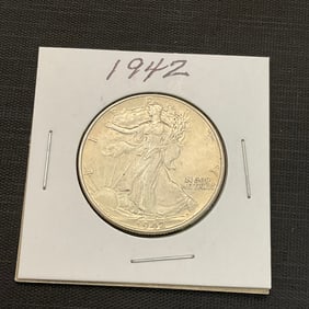 1942 Walking Liberty Silver Half Dollar