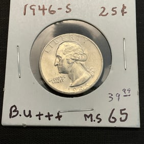 1946 S Washington Silver Quarter