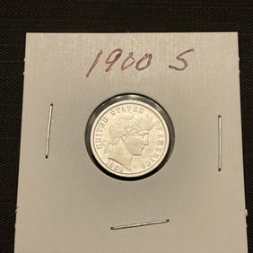 1900 S Barber Silver Dime