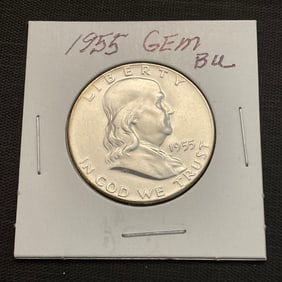 1955 Franklin Silver Half Dollar