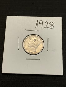 1928 Mercury Silver Dime