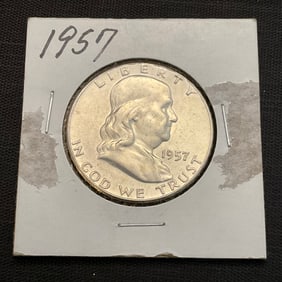 1957 Franklin Silver Half Dollar