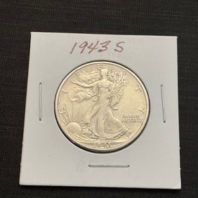 1943 S Walking Liberty Silver Half Dollar