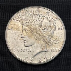 1922 S Peace Silver Dollar