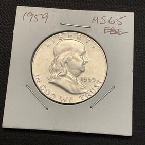1959 Franklin Silver Half Dollar