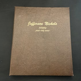 Collection of 140 Jefferson Nickels 1938-1990 in Dansko Binder