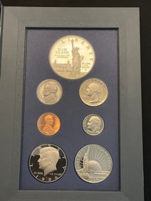 1986 US Mint Prestige with Liberty Silver Dollar