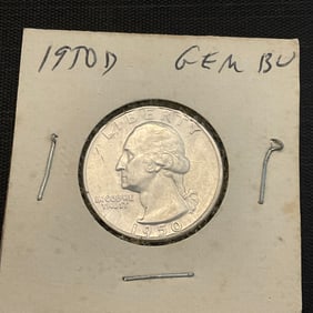 1950 D Washington Silver Quarter