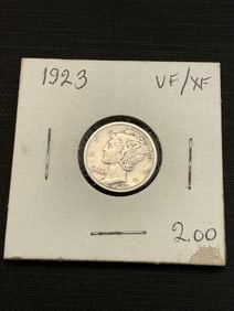 1923 Mercury Silver Dime