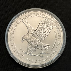2023 American Silver Eagle 1 oz Fine Silver Eagle carrying an oak branch