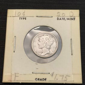 1920 D Mercury Silver Dime