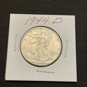 1944 D Walking Liberty Silver Half Dollar