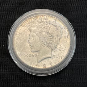 1924 S Peace Silver Dollar