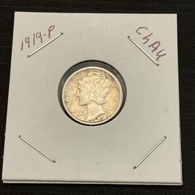 1919 Mercury Silver Dime