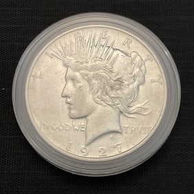 1927 D Peace Silver Dollar