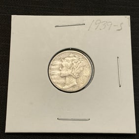1939 S Mercury Silver Dime