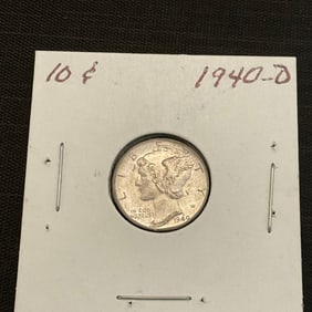 1940 D Mercury Silver Dime