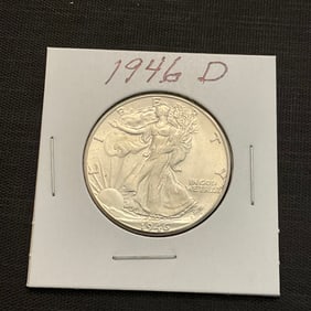 1946 D Walking Liberty Silver Half Dollar