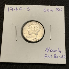 1940 S Mercury Silver Dime