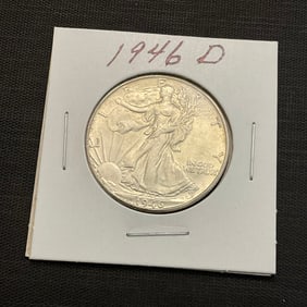 1946 D Walking Liberty Silver Half Dollar