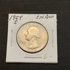 1954 S Washington Silver Quarter