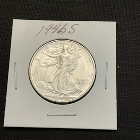 1946 S Walking Liberty Silver Half Dollar