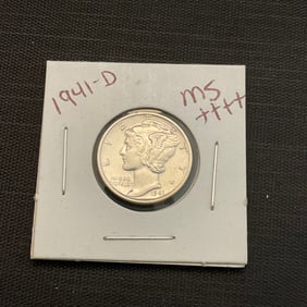 1941 D Mercury Silver Dime