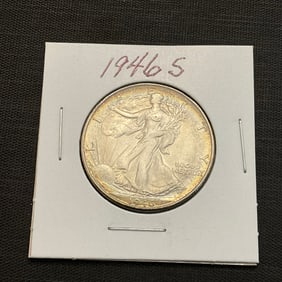 1946 S Walking Liberty Silver Half Dollar