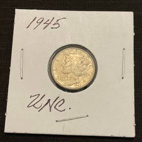 1945 Mercury Silver Dime